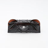 Étui à lunettes - Python Noir