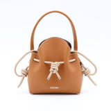 Mini Leather Bucket Bag - MINI BUCKET - Gold