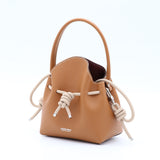 Mini Leather Bucket Bag - MINI BUCKET - Gold