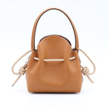 Mini Leather Bucket Bag - MINI BUCKET - Gold