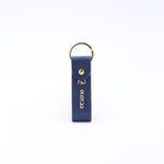Porte-Clés Personnalisé Cuir - Mariage-Porte-clés-BLEU JEAN-CIGOGNE-NON-Atelier Penso