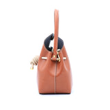 Mini Leather Bucket Bag - MINI BUCKET - Saffiano