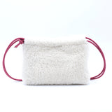 Sac Cuir Crossbody - LUTÈCE - Shearling Blanc