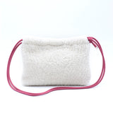Sac Cuir Crossbody - LUTÈCE - Shearling Blanc