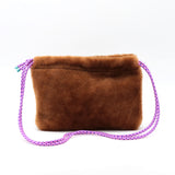 Sac Cuir Crossbody - LUTÈCE - Shearling Teddy