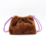 Sac Cuir Crossbody - LUTÈCE - Shearling Teddy