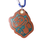 Luckey Holder - Lucky Cat - Rouge / Turquoise