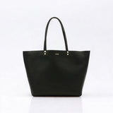 Leather Tote Bag - CICI - Black